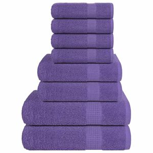 vidaXL 8 dalių rank&scaron;luosčių komplektas FROGN violetinis, 360 g/m&sup2;