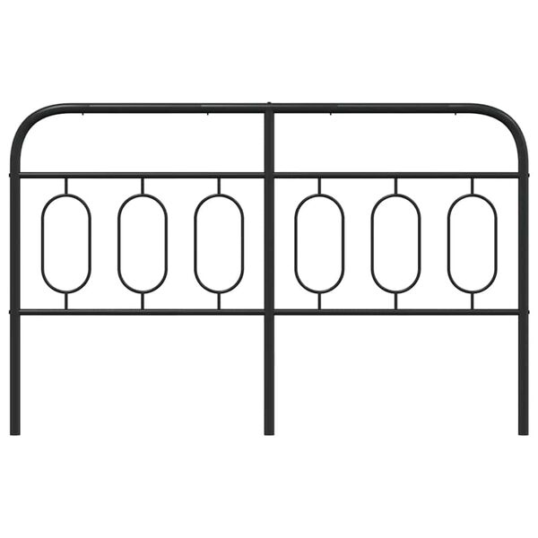 vidaXL Metalinis pakaitinis galvūgalis, juodos spalvos, 140cm