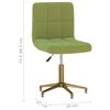 vidaXL Pasukama valgomojo kėdė, &scaron;viesiai žalios spalvos, aksomas