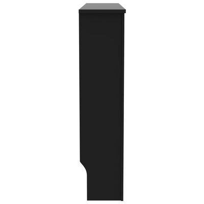 vidaXL Radiatoriaus uždangalas, juodos spalvos, 112x19x81,5cm, MDF
