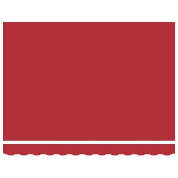 vidaXL I&scaron;traukiama markizė Raudona 350 x 250 cm Audinys ir metalas