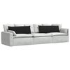 vidaXL Sofa Pagalvės 2 pcs Juoda 120 x 40 cm audinys