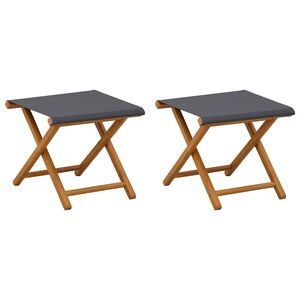 vidaXL Gulintojas 2 pcs Kietas eukalipto medis Pilka