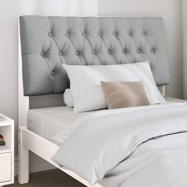 vidaXL Apmu&scaron;ta lovos galvūgalis &Scaron;viesiai pilka 100 cm