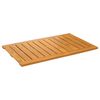 vidaXL Badematte Ruda 80 x 50 cm Kietos akacijos mediena