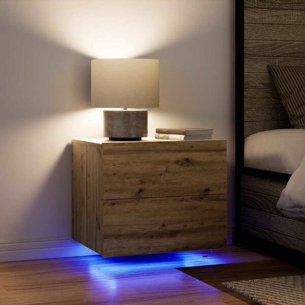 vidaXL &Scaron;alia lovos spintelė Amatininkų ąžuolas 50 x 39 x 41 cm