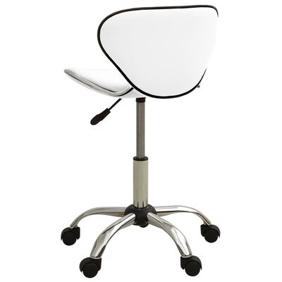 vidaXL Spa salono kėdė, baltos spalvos, dirbtinė oda
