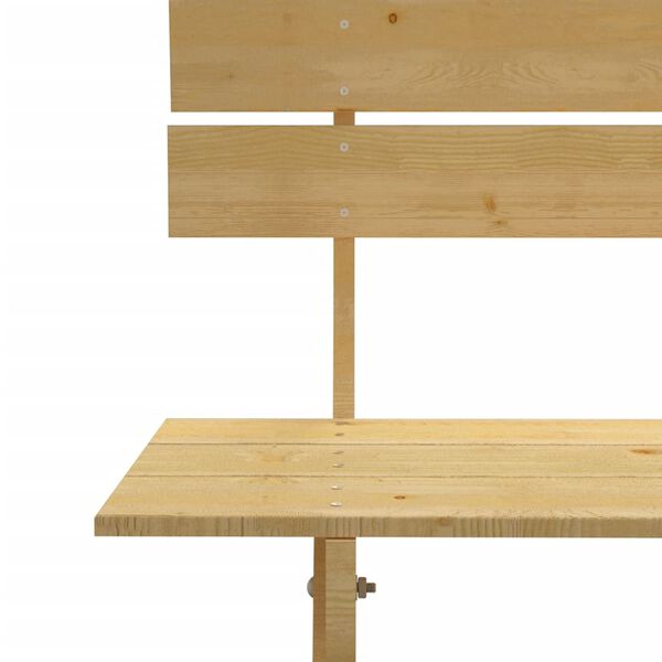 vidaXL Sodo suoliukas, 150cm, impregnuota pu&scaron;ies mediena