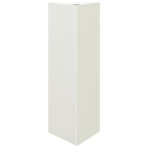 vidaXL Sodo lovelis, baltos spalvos, 30x26x75cm, plienas, trikampis