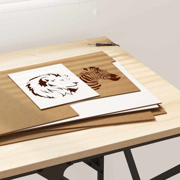 vidaXL Dekoratyvinės Panelės 50 pcs Balta 30 x 42 x 0.27 cm