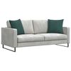 vidaXL Sofa Pagalvės 2 pcs Tamsiai žalia 50 x 50 cm Kordūrinis audinys