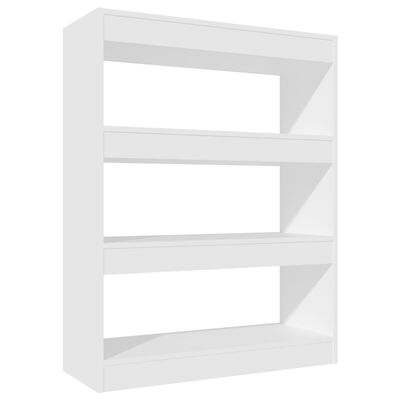 vidaXL Spintelė knygoms/kambario pertvara, balta, 80x30x103cm, mediena