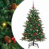vidaXL Dirbtinė Kalėdų eglutė Žalia 150 cm PVC ir Metalas ir Plastikas