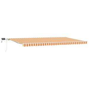 vidaXL I&scaron;traukiama markizė Geltona ir Oranžinė 600 &times; 300 cm