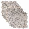 vidaXL Mozaikos plytelės Kreminė 30 x 30 cm Marmuras