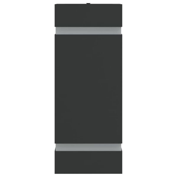 vidaXL Sieniniai lauko &scaron;viestuvai, 2vnt., juodi, nerūdijantis plienas