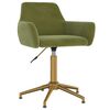 vidaXL Pasukamos valgomojo kėdės, 4vnt., &scaron;viesiai žalios, aksomas