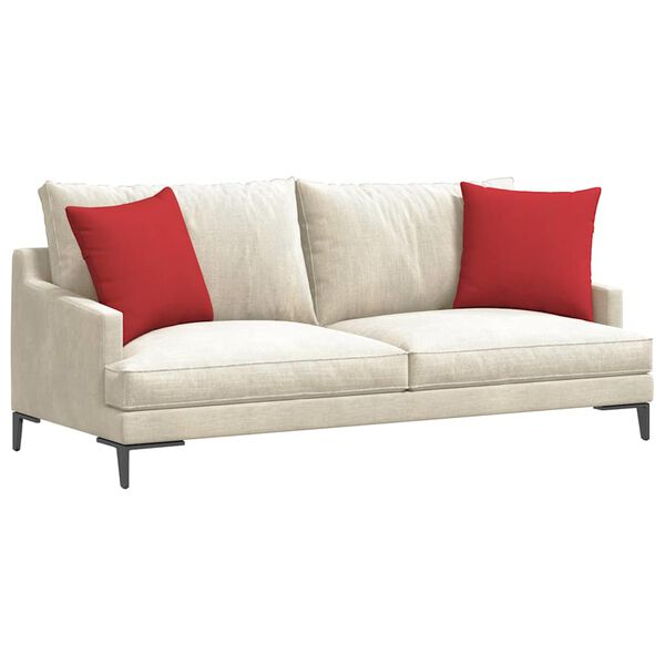 vidaXL Sofa Pagalvės 2 pcs Raudona 45 x 45 cm audinys