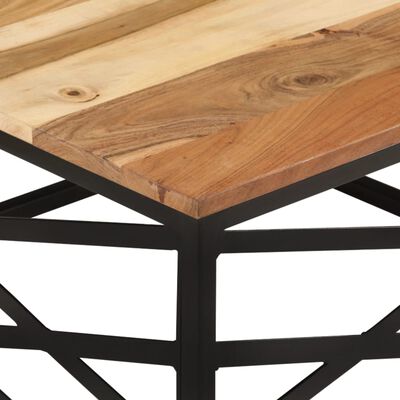 vidaXL Kavos staliukas, 68x68x35cm, akacijos medienos masyvas