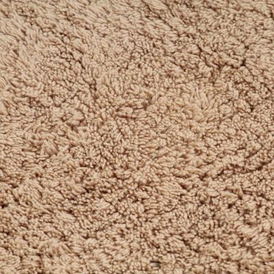 vidaXL Vonios kilimėlių rinkinys, 2d., audinys, smėlio spalvos
