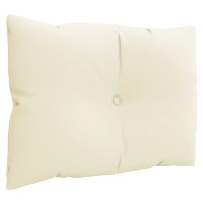 vidaXL Palečių pagalvėlės, 3vnt., kreminės spalvos, audinys