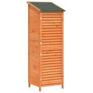 vidaXL Sodo Sandėlys Ruda 59 x 56 x 176 cm Kietasis pu&scaron;inis medis