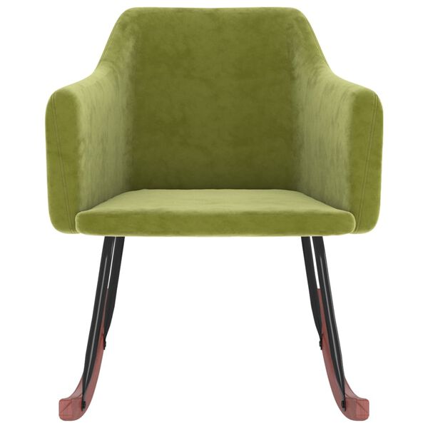 vidaXL Supama kėdė, &scaron;viesiai žalios spalvos, aksomas