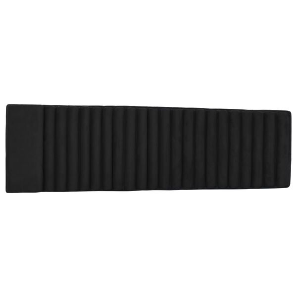 vidaXL Saulės gulto čiužinukas, juodos spalvos, zom&scaron;a