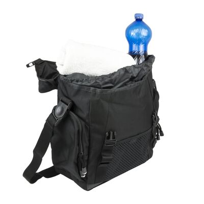 Willex Dviračio krepšys XL, juodos spalvos, 17 L