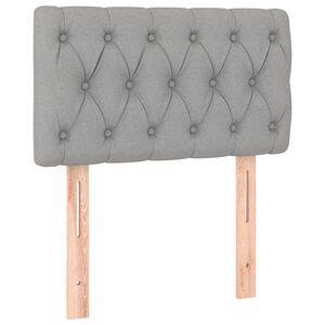 vidaXL Galvūgalis, &scaron;viesiai pilkos spalvos, 80x7x78/88 cm, audinys