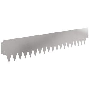 vidaXL Vejo kra&scaron;tas 10 pcs 103 x 20 cm metalas Sidabrinė