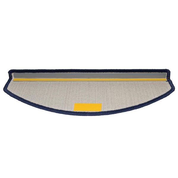 vidaXL Laiptų kilimėliai, 30 vnt., 65x24x4 cm, mėlyni, pusapvaliai, dideli