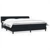 vidaXL Box Spring Lova su čiužiniais Juoda 180x210 cm aksomas