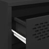 vidaXL Šoninė spintelė, juoda, 68x39x73,5cm, šaltai valcuotas plienas