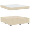 vidaXL Lovos rėmas su čiužiniu Kreminė 180 x 200 cm audinys