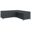 vidaXL Baldų uždangalas 270 x 270 x 80 cm 600D Oksfordo audinys Juodas