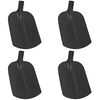 vidaXL Kastuvo galva 4 pcs Juoda 34,5 x 24 cm