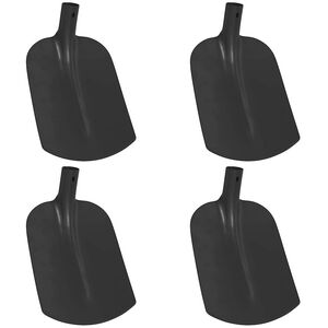 vidaXL Kastuvo galva 4 pcs Juoda 34,5 x 24 cm