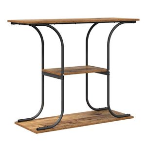 vidaXL Konsolinis stalas su lentyna Senas medis 101 x 35 x 80,5 cm