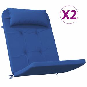 vidaXL Kėdžių pagalvės 2 vnt. Oksfordo audinys Mėlyna 58 x 77 x 4,5 cm