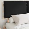 vidaXL Lovo rėmas su apmuštu galvūgaliu Juoda 140 x 190 cm