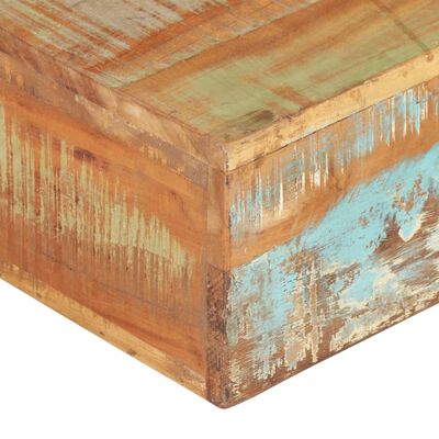 vidaXL Kavos staliukas, 80x80x28cm, perdirbtos medienos masyvas