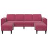 vidaXL Svetainės sofa 3 pcs Vyno raudona