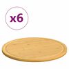 vidaXL Pjaustymo lentelės, 6vnt., 30x1,5cm, bambukas