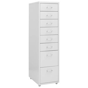 vidaXL Mobili spintelė dokumentams, pilka, 28x41x109cm, metalas