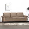 vidaXL Trivietė sofa, kapučino spalvos, 180cm, dirbtinė oda