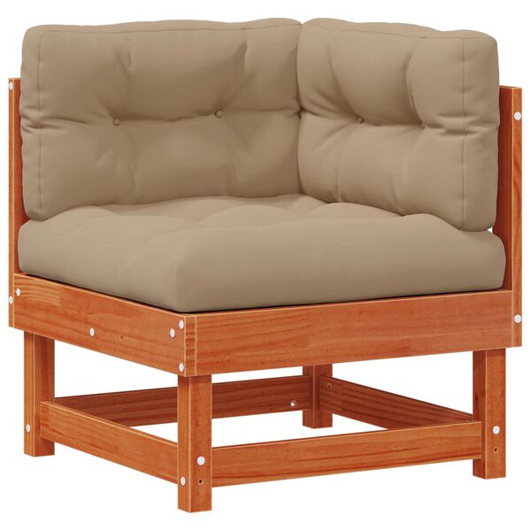 vidaXL Sodo poilsio komplektas 33 pcs Va&scaron;ko Ruda Tvirtas pu&scaron;ies medis