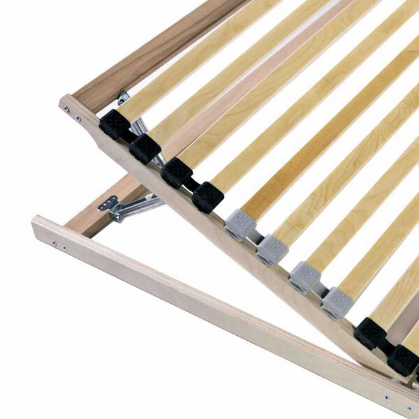 vidaXL Lamelinis lovos pagrindas Ruda 80 x 190 cm Kietas bukas medis