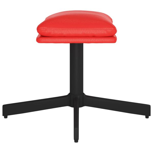 vidaXL Pakoja, raudonos spalvos, 60x60x36cm, dirbtinė oda