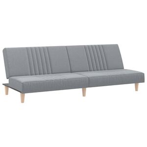 vidaXL Sofa-lova, &scaron;viesiai pilkos spalvos, audinys